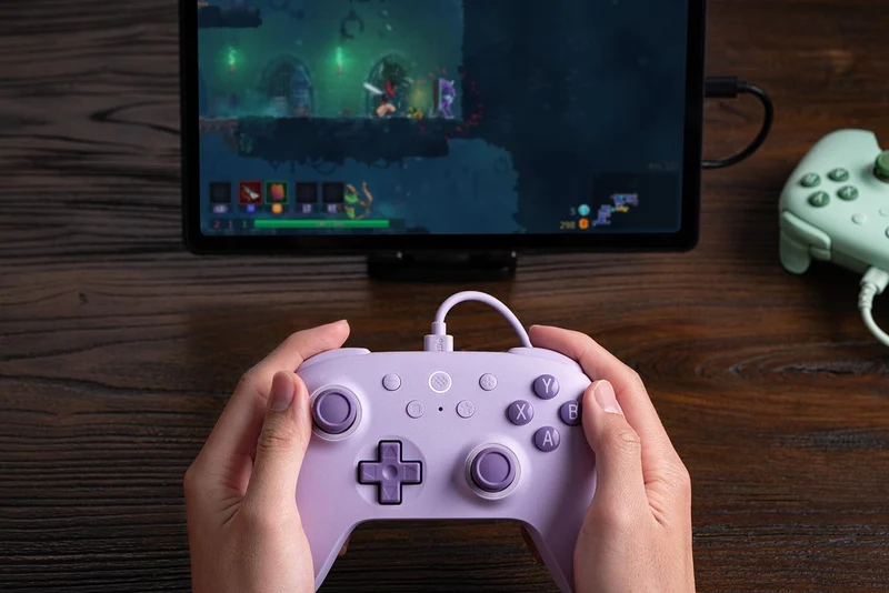 8Bitdo Ultimate 2C Wired Controller for Windows/ Android/ Raspberry Pi (82CD) (Green Edition, Peach Edition, Purple Edition, Mint Edition)