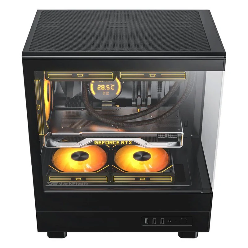 Darkflash DB330M M-ATX PC Case (Black, White)