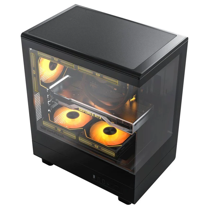 Darkflash DB330M M-ATX PC Case (Black, White)