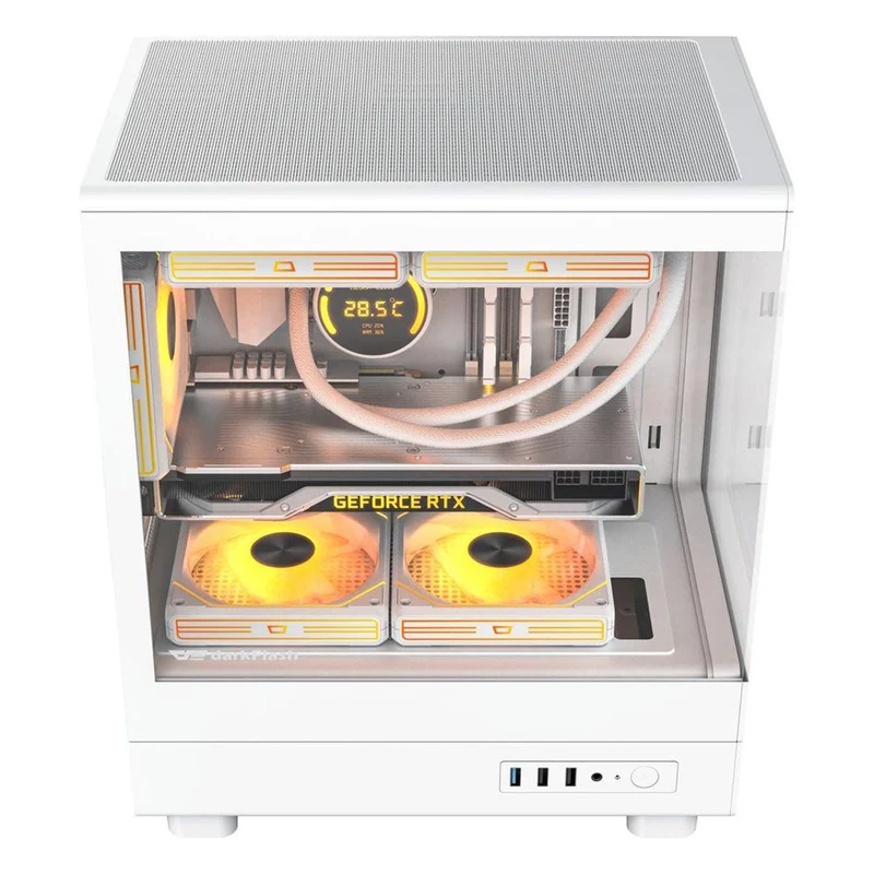 Darkflash DB330M M-ATX PC Case (Black, White)