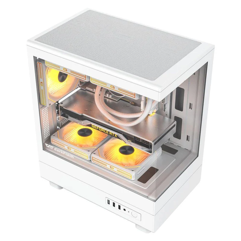 Darkflash DB330M M-ATX PC Case (Black, White)
