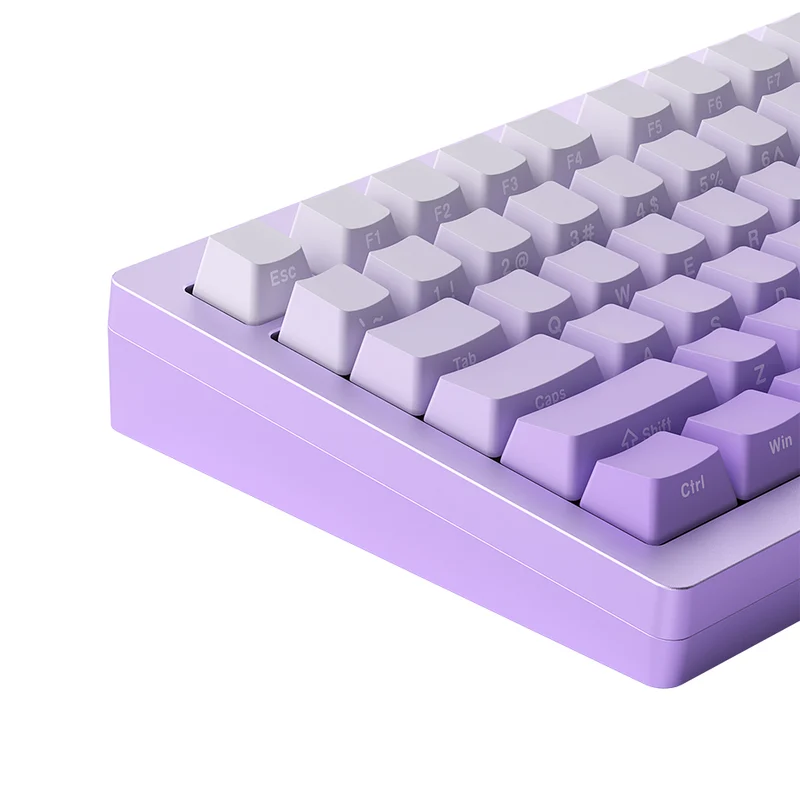 Monsgeek M1W V3 SP Aluminum Case Multi-Mode RGB Hot-Swappable Mechanical Keyboard (Lilac Purple) (Akko V3 Piano Pro Switch)