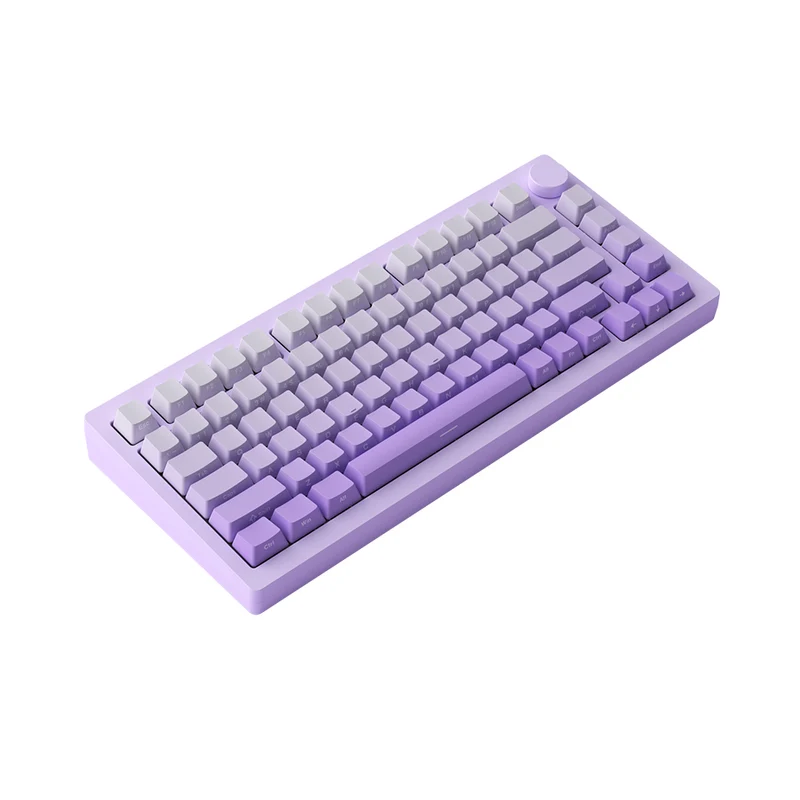 Monsgeek M1W V3 SP Aluminum Case Multi-Mode RGB Hot-Swappable Mechanical Keyboard (Lilac Purple) (Akko V3 Piano Pro Switch)