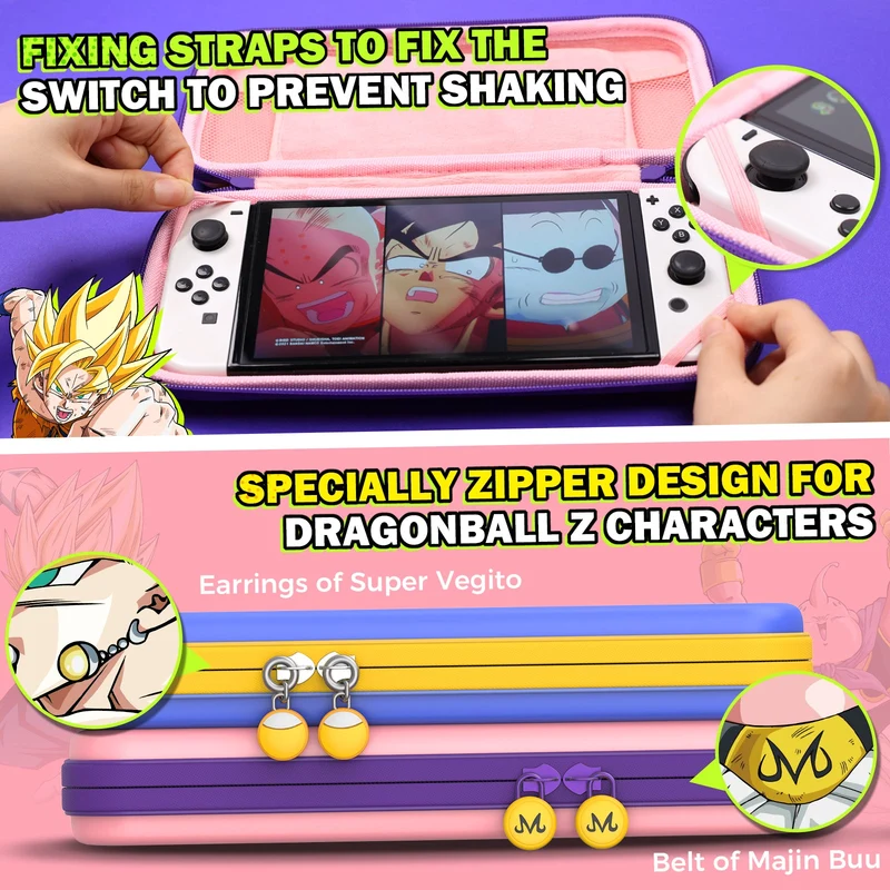 IINE Dragonball Vegito Eva Storage Bag for Switch/ Switch OLED (Purple) (L835)
