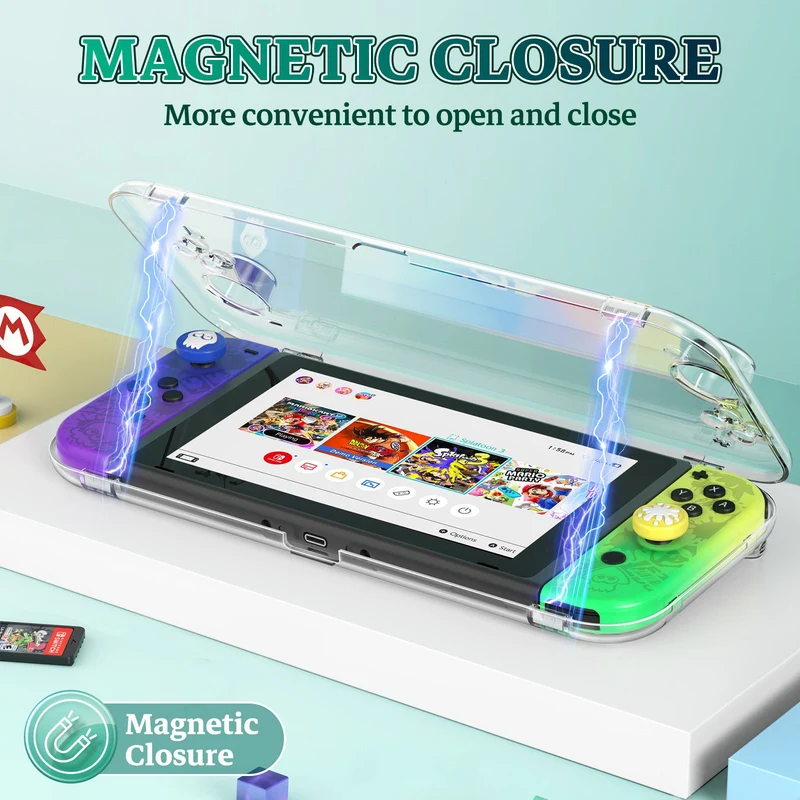 IINE Magnetic Transparent Case for N-Switch Oled (L964)