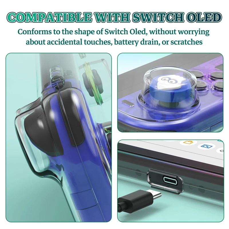 IINE Magnetic Transparent Case for N-Switch Oled (L964)