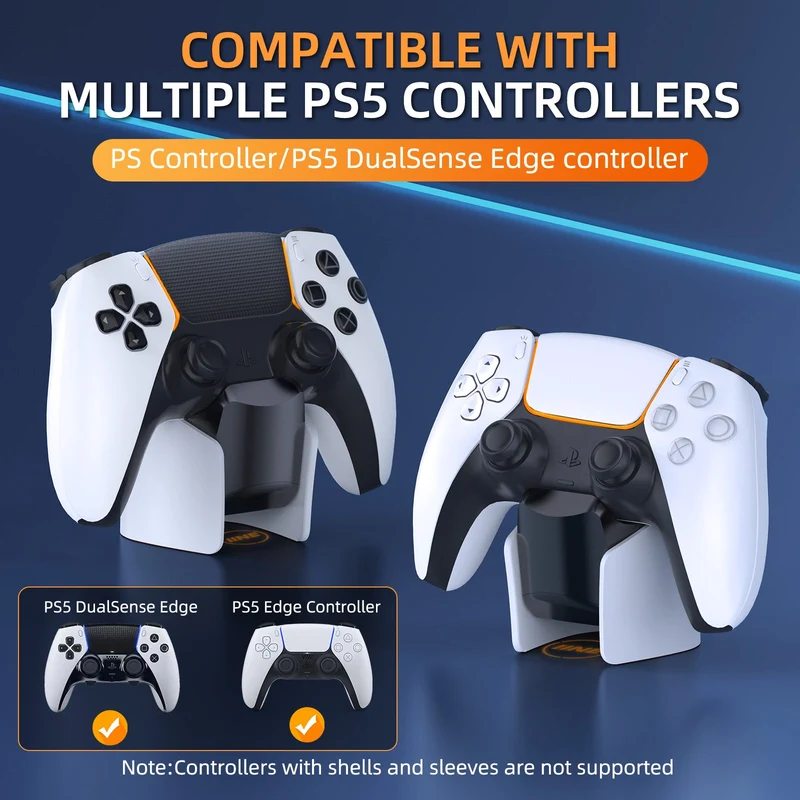 IINE Mini Charging Dock for PS5 DualSense Edge Controller / DualSense Controller (Black/White) (L962)
