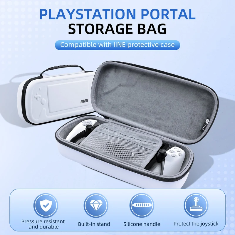 IINE Storage Bag For Playstation Portal (White) (L917)