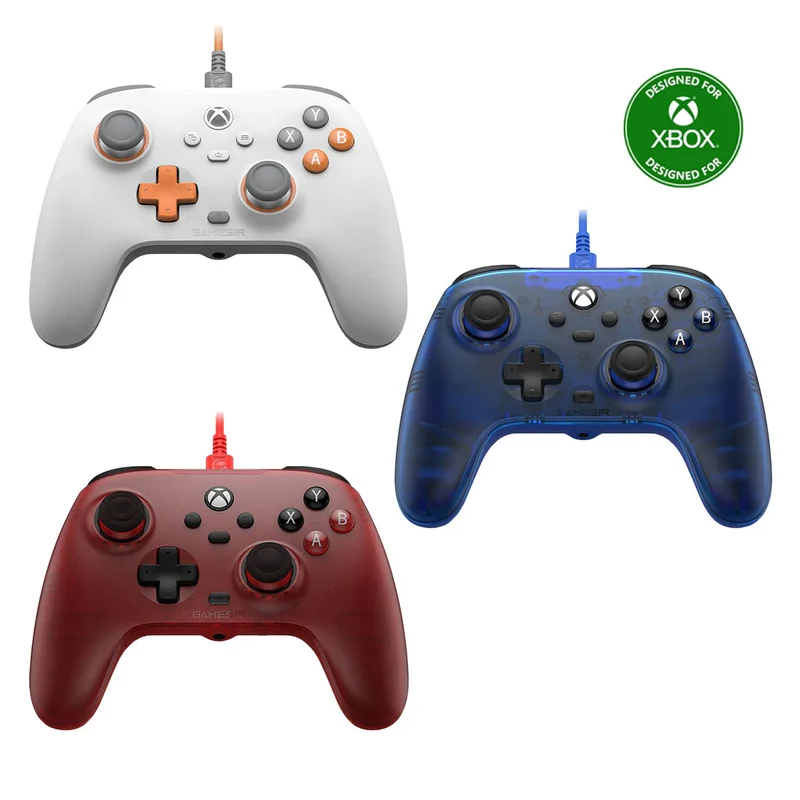 GameSir T7 Wired Controller For Xbox (White, Blue, Red)