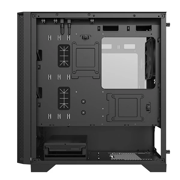 Montech Air 100 Lite Mesh TG Micro-ATX Case (Black, White)