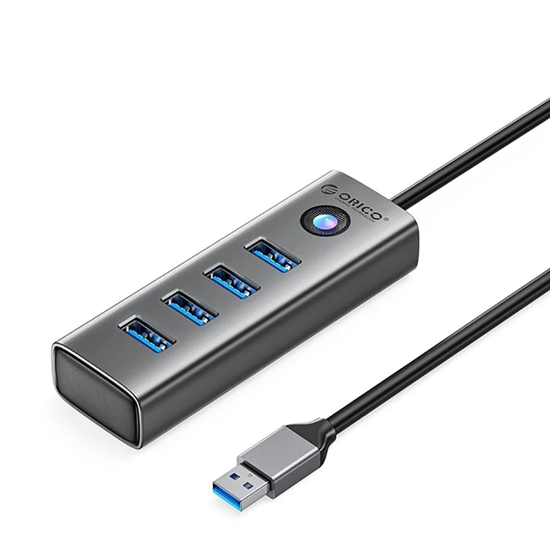 Orico 4 Ports USB 3.0 Hub Ultra-Slim Data USB Hub (PDD4U-U3) (Grey)