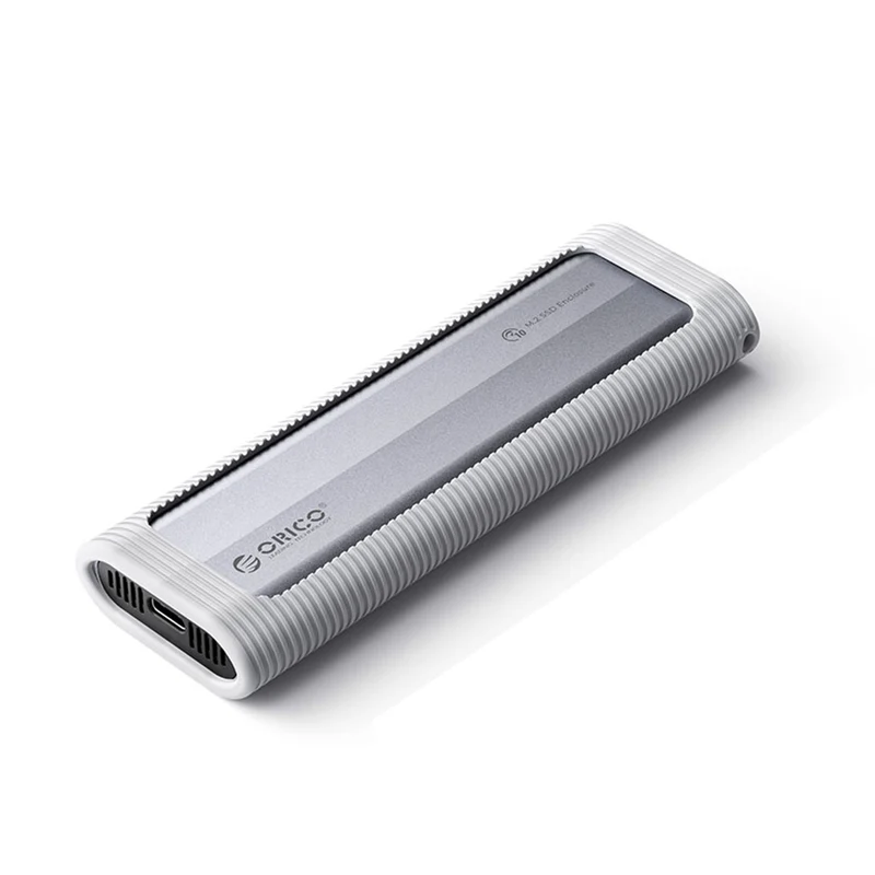 Orico M.2 NVMe SSD Enclosure with Silicone Protective Case (Grey) (AXM2-G2)