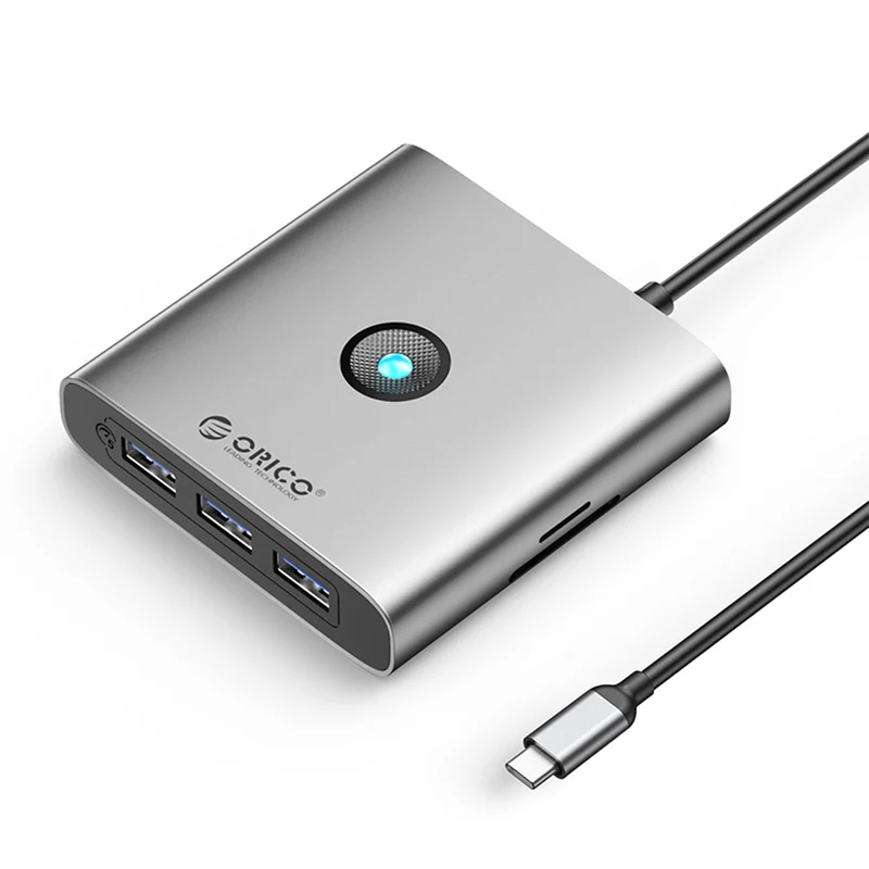 Orico Type-C Docking Station (Dark Grey) (FAX3-8P)