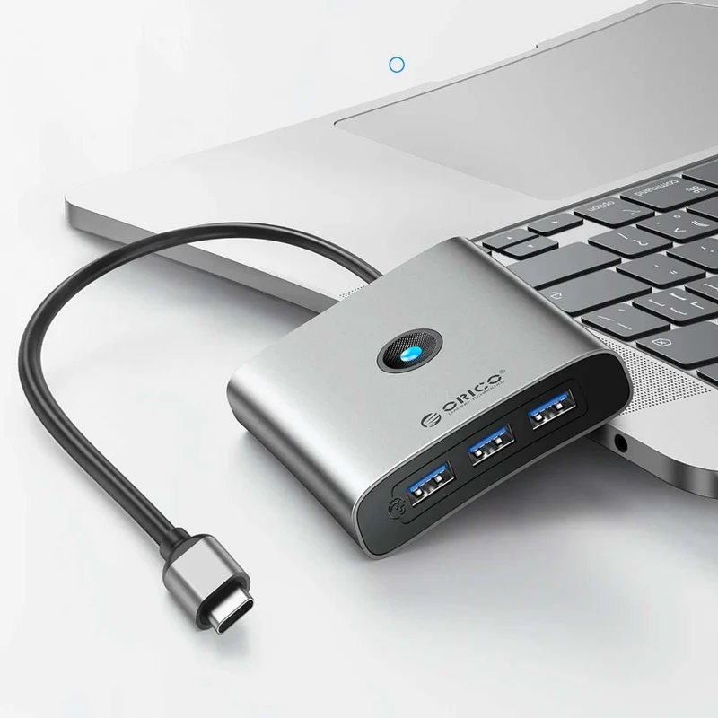 Orico Type-C Docking Station (Dark Grey) (FAX3-8P)