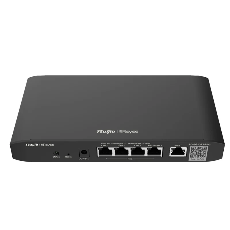 Reyee 5-Port Gigabit Cloud Managed Poe Router (RG-EG105G-P V2)