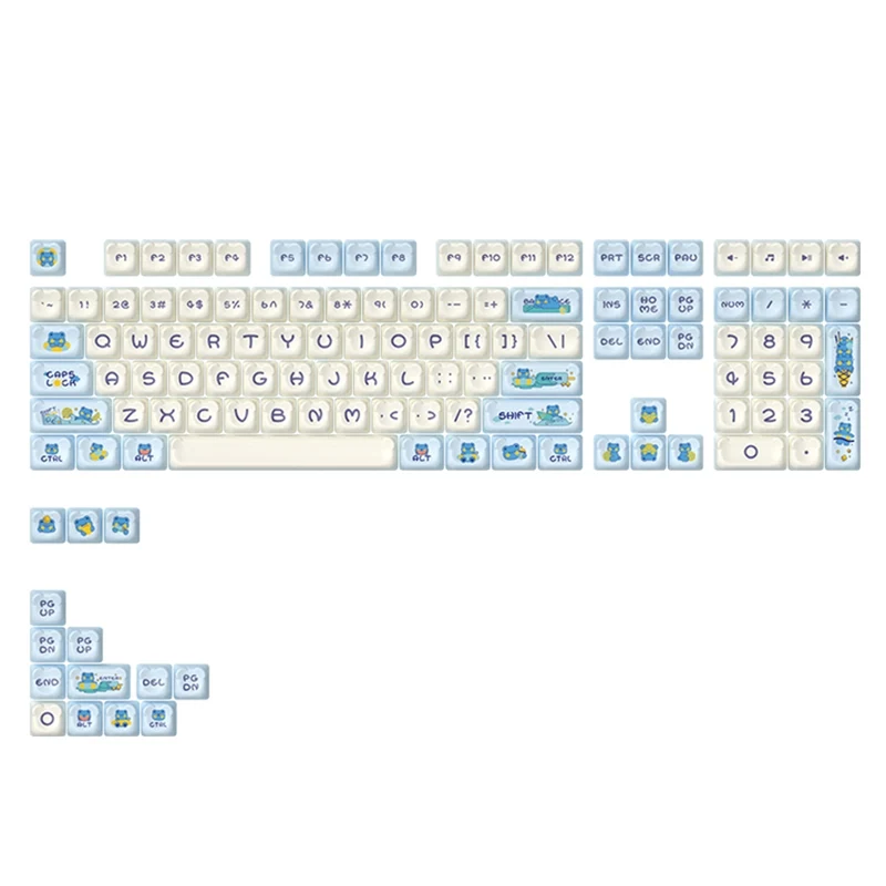 Akko Lemon Bear Keycap Set OEM Profile 122 Keys