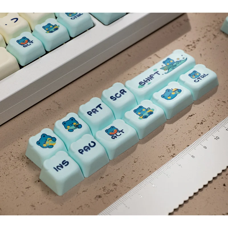 Akko Lemon Bear Keycap Set OEM Profile 122 Keys