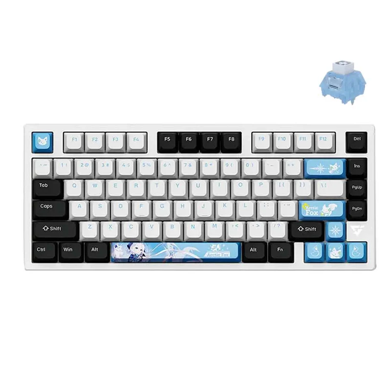 VXE V75X CNC Aluminum Wireless Mechanical Gaming Keyboard (Arctic Fox)