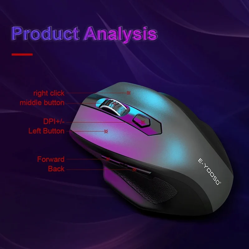 E-Yooso E1141 Wireless Mouse (Black)