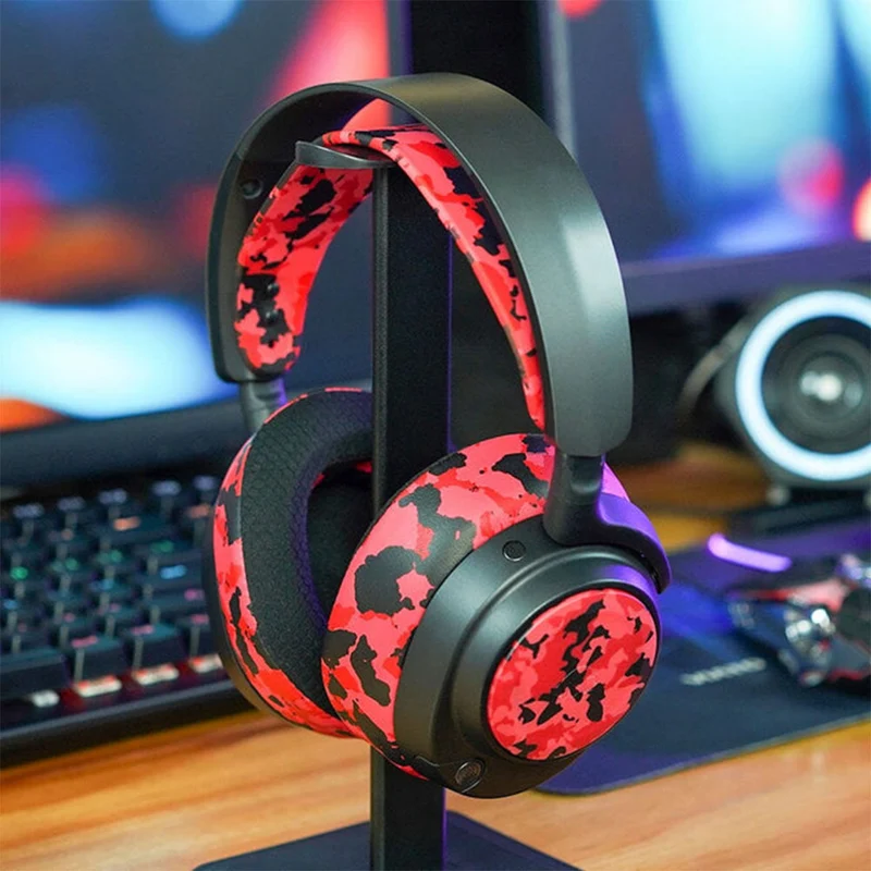 Wicked Cushions WC Side Speaker Plates for Arctis Nova Headsets (Black Camo, Red Camo, 90s Black, 90s White,Snow Camo, Speed Racer,Gold Marble,Navy Tiger,Geo Grey,Emerald Tide,Ivory Tide,The Simulation,Kinetic Wave, RandomFrankP,Leopard, Sage Gold Marble)