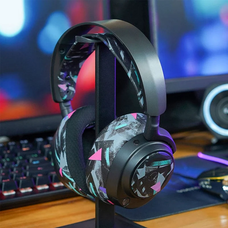 Wicked Cushions WC Side Speaker Plates for Arctis Nova Headsets (Black Camo, Red Camo, 90s Black, 90s White,Snow Camo, Speed Racer,Gold Marble,Navy Tiger,Geo Grey,Emerald Tide,Ivory Tide,The Simulation,Kinetic Wave, RandomFrankP,Leopard, Sage Gold Marble)