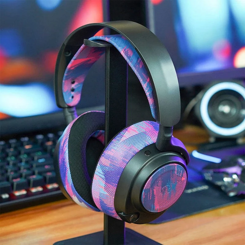 Wicked Cushions WC Side Speaker Plates for Arctis Nova Headsets (Black Camo, Red Camo, 90s Black, 90s White,Snow Camo, Speed Racer,Gold Marble,Navy Tiger,Geo Grey,Emerald Tide,Ivory Tide,The Simulation,Kinetic Wave, RandomFrankP,Leopard, Sage Gold Marble)