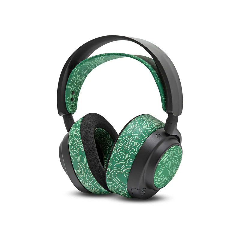 Wicked Cushions WC Side Speaker Plates for Arctis Nova Headsets (Black Camo, Red Camo, 90s Black, 90s White,Snow Camo, Speed Racer,Gold Marble,Navy Tiger,Geo Grey,Emerald Tide,Ivory Tide,The Simulation,Kinetic Wave, RandomFrankP,Leopard, Sage Gold Marble)