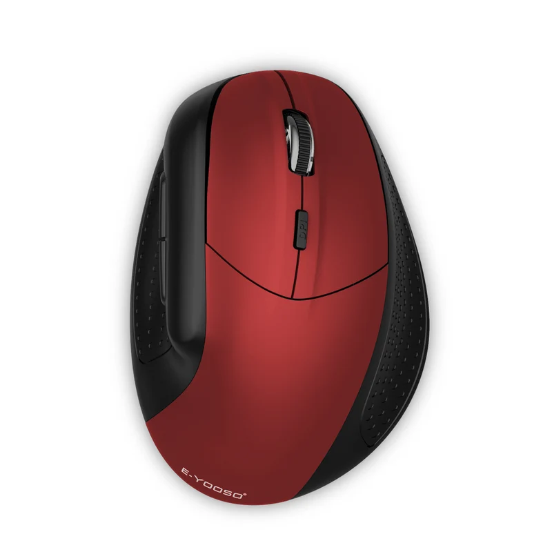 E-Yooso X-45 Tri-Mode Mouse (Red/Black, Black)