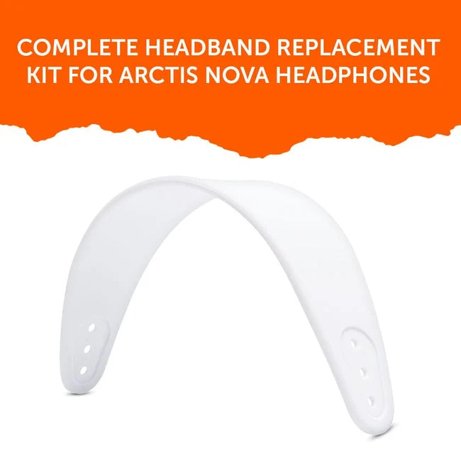 Wicked Cushions WC Silicone HeadbandZ for Arctis Nova Headsets (90s Black, White, Black Camo, Red Camo, 90s White, Snow Camo, Gold Marble, Geo Grey, Black, Speed Racer, Navy Tiger, Emerald Tide, Ivory Tide, The Simulation, Kinetic Wave, RandomFrankP)