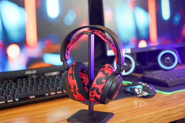 Wicked Cushions WC Silicone HeadbandZ for Arctis Nova Headsets (90s Black, White, Black Camo, Red Camo, 90s White, Snow Camo, Gold Marble, Geo Grey, Black, Speed Racer, Navy Tiger, Emerald Tide, Ivory Tide, The Simulation, Kinetic Wave, RandomFrankP)