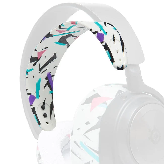 Wicked Cushions WC Silicone HeadbandZ for Arctis Nova Headsets (90s Black, White, Black Camo, Red Camo, 90s White, Snow Camo, Gold Marble, Geo Grey, Black, Speed Racer, Navy Tiger, Emerald Tide, Ivory Tide, The Simulation, Kinetic Wave, RandomFrankP)