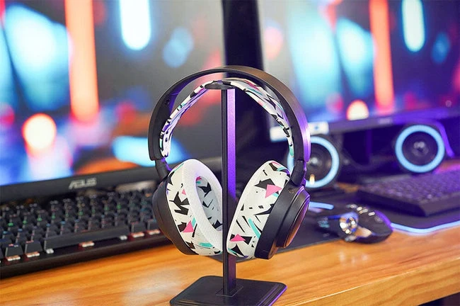 Wicked Cushions WC Silicone HeadbandZ for Arctis Nova Headsets (90s Black, White, Black Camo, Red Camo, 90s White, Snow Camo, Gold Marble, Geo Grey, Black, Speed Racer, Navy Tiger, Emerald Tide, Ivory Tide, The Simulation, Kinetic Wave, RandomFrankP)