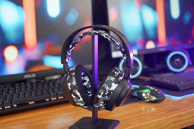 Wicked Cushions WC Silicone HeadbandZ for Arctis Nova Headsets (90s Black, White, Black Camo, Red Camo, 90s White, Snow Camo, Gold Marble, Geo Grey, Black, Speed Racer, Navy Tiger, Emerald Tide, Ivory Tide, The Simulation, Kinetic Wave, RandomFrankP)