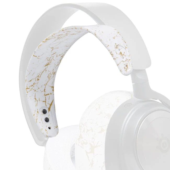 Wicked Cushions WC Silicone HeadbandZ for Arctis Nova Headsets (90s Black, White, Black Camo, Red Camo, 90s White, Snow Camo, Gold Marble, Geo Grey, Black, Speed Racer, Navy Tiger, Emerald Tide, Ivory Tide, The Simulation, Kinetic Wave, RandomFrankP)