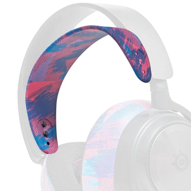 Wicked Cushions WC Silicone HeadbandZ for Arctis Nova Headsets (90s Black, White, Black Camo, Red Camo, 90s White, Snow Camo, Gold Marble, Geo Grey, Black, Speed Racer, Navy Tiger, Emerald Tide, Ivory Tide, The Simulation, Kinetic Wave, RandomFrankP)