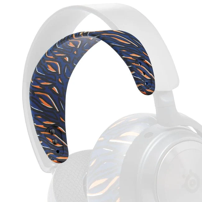 Wicked Cushions WC Silicone HeadbandZ for Arctis Nova Headsets (90s Black, White, Black Camo, Red Camo, 90s White, Snow Camo, Gold Marble, Geo Grey, Black, Speed Racer, Navy Tiger, Emerald Tide, Ivory Tide, The Simulation, Kinetic Wave, RandomFrankP)