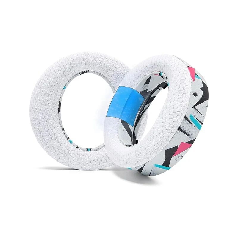 Wicked Cushions WC FreeZe Pulse 3D V2 - Cooling Gel Earpads for PS5 Pulse 3D Headset (Black, Red Camo, Black Camo, 90s White, 90s Black)