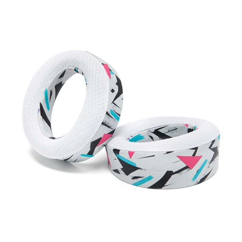 Wicked Cushions WC FreeZe Pulse 3D V2 - Cooling Gel Earpads for PS5 Pulse 3D Headset (Black, Red Camo, Black Camo, 90s White, 90s Black)