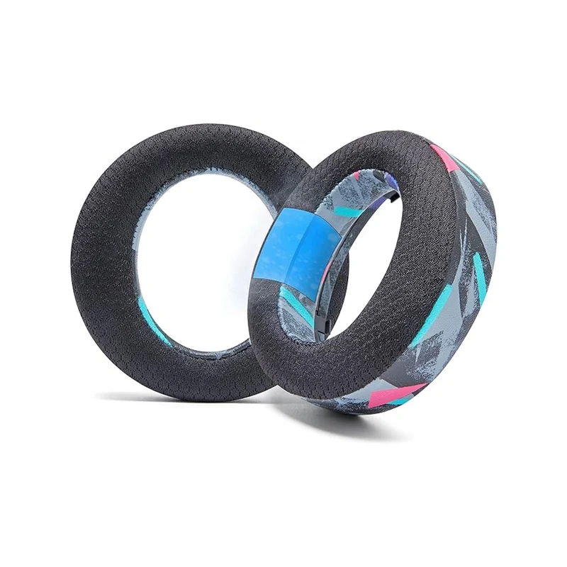 Wicked Cushions WC FreeZe Pulse 3D V2 - Cooling Gel Earpads for PS5 Pulse 3D Headset (Black, Red Camo, Black Camo, 90s White, 90s Black)