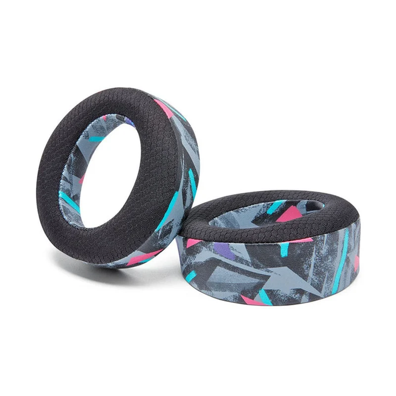 Wicked Cushions WC FreeZe Pulse 3D V2 - Cooling Gel Earpads for PS5 Pulse 3D Headset (Black, Red Camo, Black Camo, 90s White, 90s Black)
