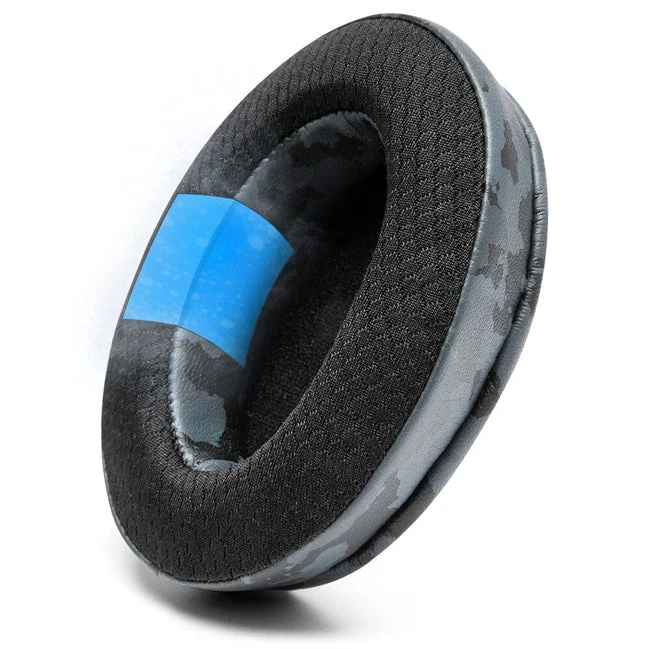 Wicked Cushions Arctis Nova Earpads (Compatible w/ Arctis Nova 1/1P/1X, 3, 4/4P/4X, 5/5P/5X, 7/7P/7X, Nova Pro Wired) - WC FreeZe Cooling Gel (Black, Black Camo, Red Camo, Speed Racer, Hex Red, 90s White, 90s Black, Navy Tiger, Geo Grey)