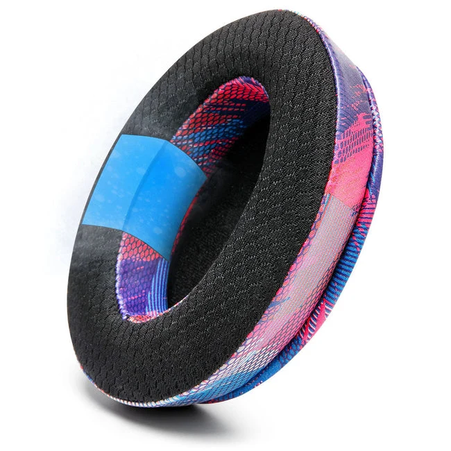 Wicked Cushions Arctis Nova Earpads (Compatible w/ Arctis Nova 1/1P/1X, 3, 4/4P/4X, 5/5P/5X, 7/7P/7X, Nova Pro Wired) - WC FreeZe Cooling Gel (Black, Black Camo, Red Camo, Speed Racer, Hex Red, 90s White, 90s Black, Navy Tiger, Geo Grey)