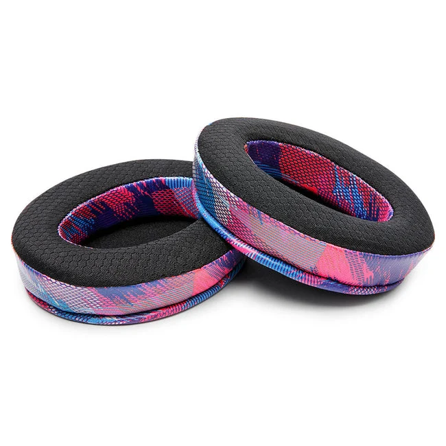 Wicked Cushions Arctis Nova Earpads (Compatible w/ Arctis Nova 1/1P/1X, 3, 4/4P/4X, 5/5P/5X, 7/7P/7X, Nova Pro Wired) - WC FreeZe Cooling Gel (Black, Black Camo, Red Camo, Speed Racer, Hex Red, 90s White, 90s Black, Navy Tiger, Geo Grey)
