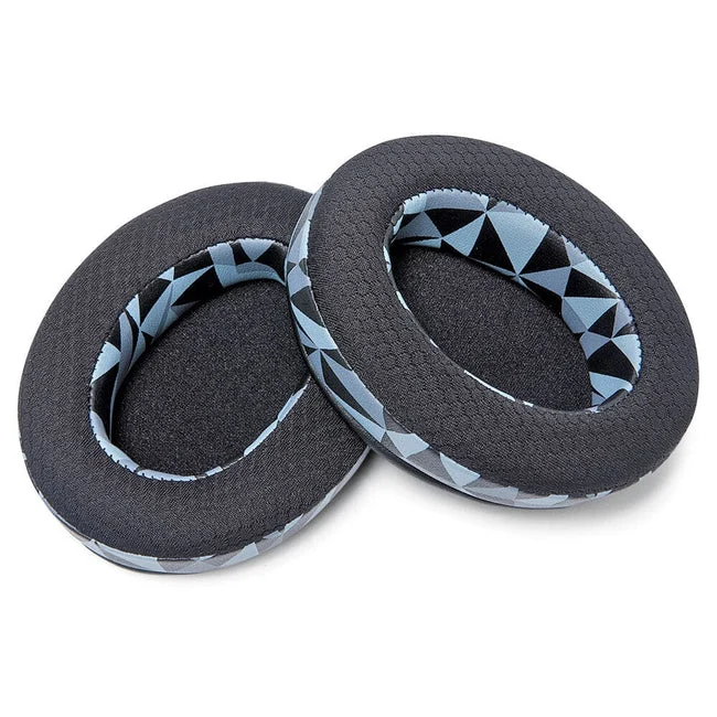 Wicked Cushions Arctis Nova Earpads (Compatible w/ Arctis Nova 1/1P/1X, 3, 4/4P/4X, 5/5P/5X, 7/7P/7X, Nova Pro Wired) - WC FreeZe Cooling Gel (Black, Black Camo, Red Camo, Speed Racer, Hex Red, 90s White, 90s Black, Navy Tiger, Geo Grey)