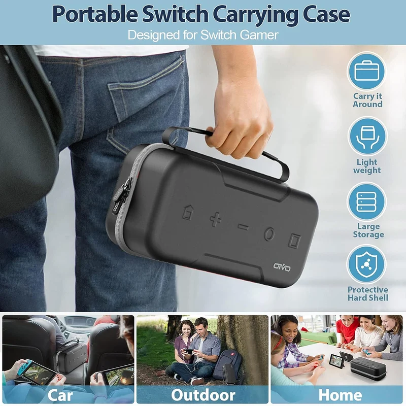 NSW Oivo Carry Case For N-Switch / N-Switch Oled (Gray) (IV-SW188)