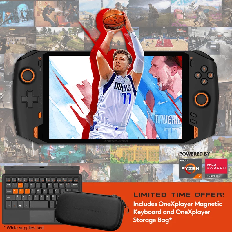 ONEXPLAYER AMD RYZEN R7 4800U 16G 1TB SSD 8.4 INCH HANDHELD GAME CONSOLE + ONEXPLAYER MAGNETIC KEYBOARD + ONEXPLAYER STORAGE BAG