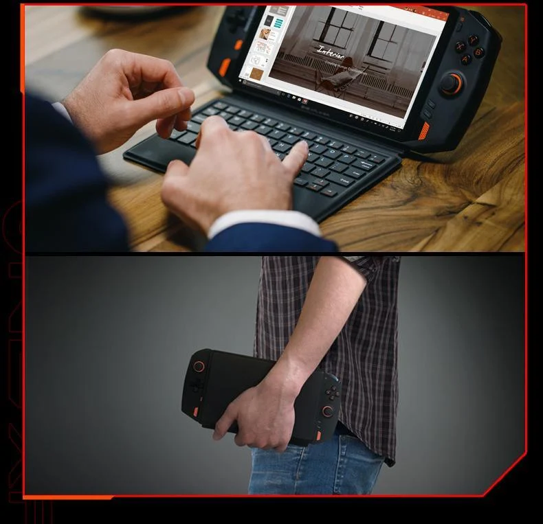 ONEXPLAYER AMD RYZEN R7 4800U 16G 1TB SSD 8.4 INCH HANDHELD GAME CONSOLE + ONEXPLAYER MAGNETIC KEYBOARD + ONEXPLAYER STORAGE BAG