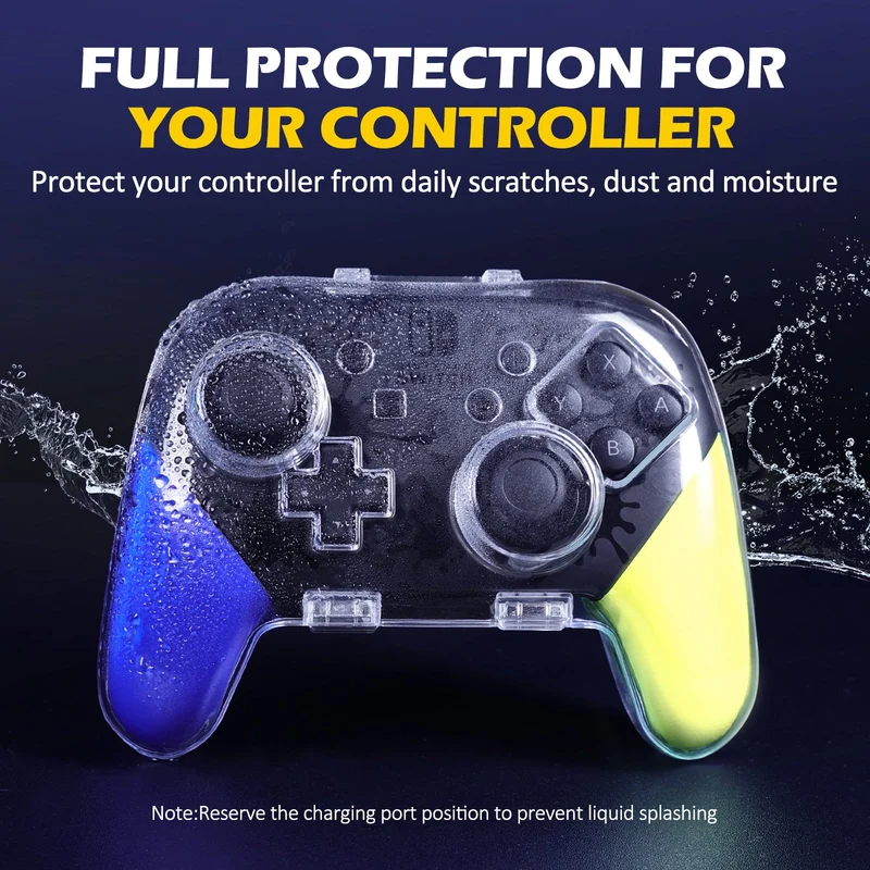 IINE Transparent Protective Case For Switch Pro Controller (L963)