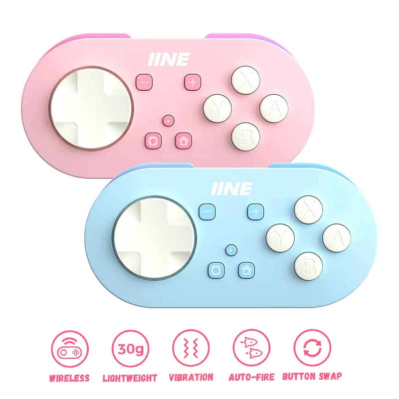 IINE Pocket Game Controller (Pink, Blue)