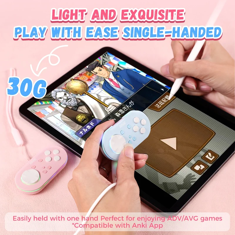 IINE Pocket Game Controller (Pink, Blue)